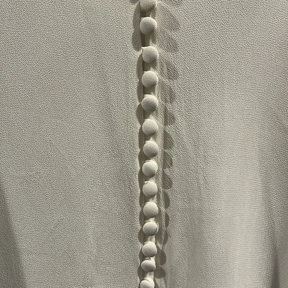 Reformation Jeremiah top blouse button up shirt extra small XS cream gossamer S - Picture 4 of 7
